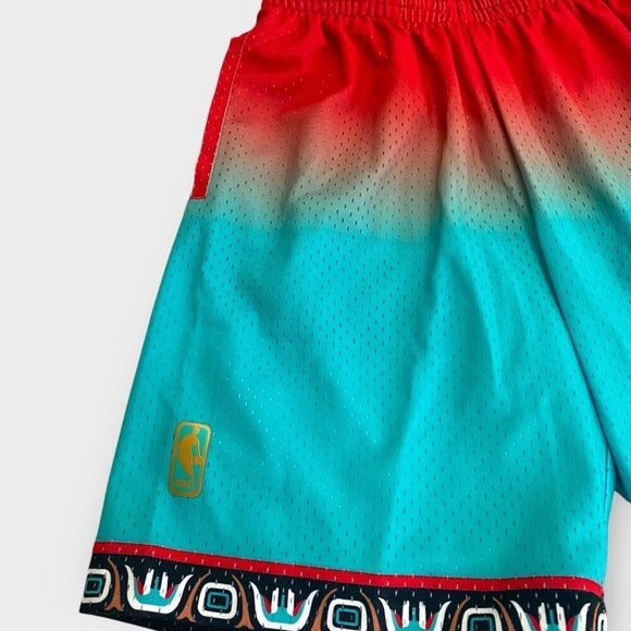 Mitchell & Ness Grizzlies 1996 NBA Fadeaway Swingman Shorts Mens size Small New - Picture 3 of 10